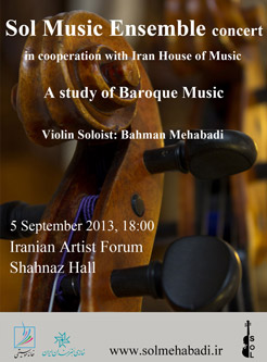 Concert: Baroque Music - Bahman Mehabadi
