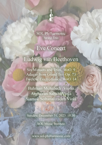 Eve Concert - SOL philharmonic, Bahman Mehabadi 31 Dec 2023