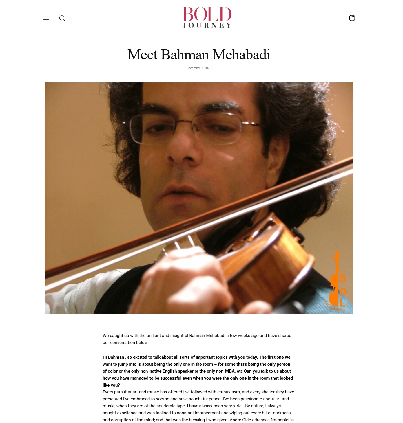 Fugue by Bahman Mehabadi - SOL Philharmonic Fugue by Bahman Mehabadi - SOL Philharmonic